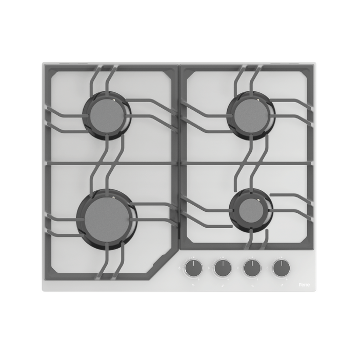Estufa Empotrable a Gas de 4 Quemadores Ferre TR028 - Acero Inoxidable