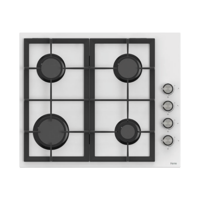 Estufa Empotrable a Gas de 4 Quemadores Ferre BL206 - Acero Inoxidable