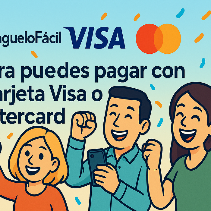 💳 ¡Ahora puedes pagar con tu tarjeta Visa o Mastercard