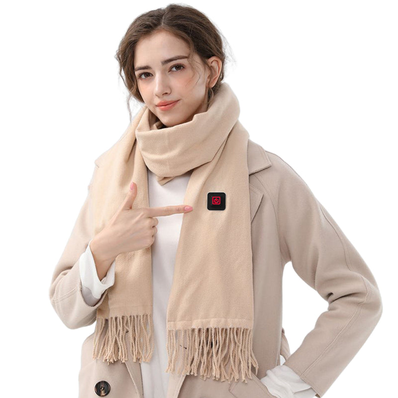 Winter Heated Scarf – Unisex Scarf with Adjustable Heat for Outdoors