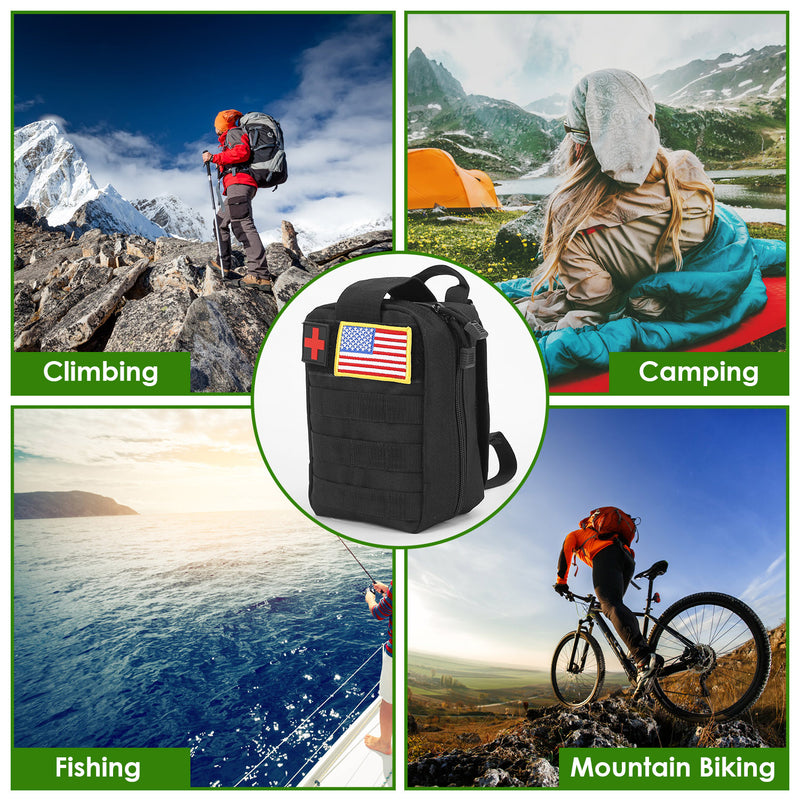 Portable Survival Kit – 47 Pieces for Hiking, Hunting, Camping, and Disasters