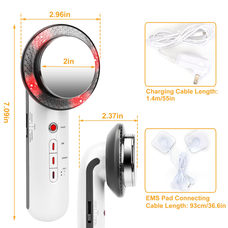 3-in-1 Body Massager – EMS, Ultrasound, and Infrared for Body Shaping and Skin Firming
