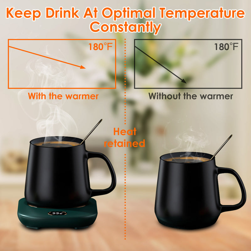Mug Warmer – 3 Adjustable Temperatures, Ideal for Office and Home