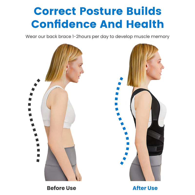 Unisex Posture Corrector - Upper Back Trainer with 3 Size Options