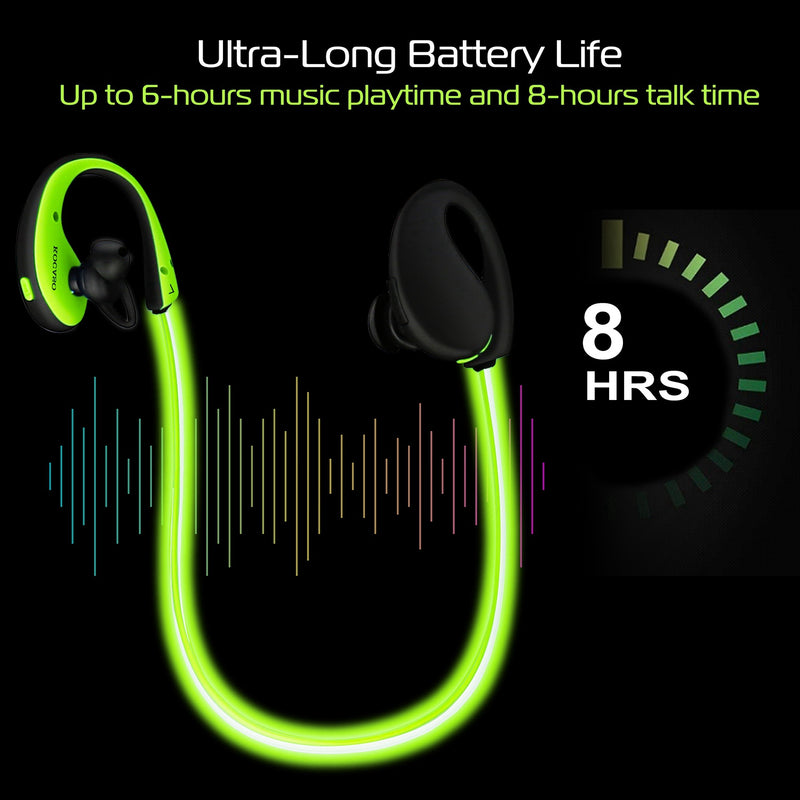 Wireless Sports Headset – HD Stereo, Sweatproof, and 8-Hour Playtime