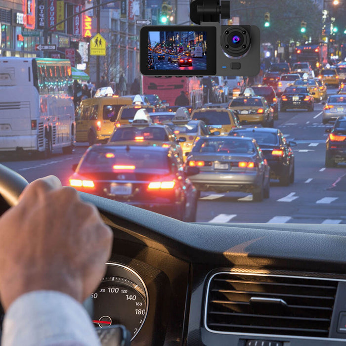 Dashcam – Triple Camera with G-Sensor and Automatic Parking Monitor