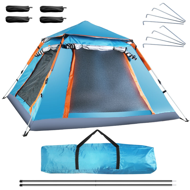 Waterproof Camping Tent - Spacious Tent with Carry Bag and Secure Ventilation