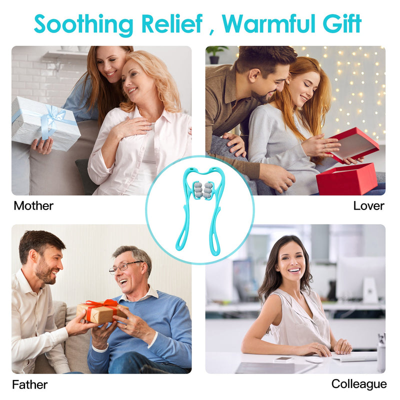 Multifunctional Massager Roller – For Neck, Thighs, and Feet, 360 Rotation