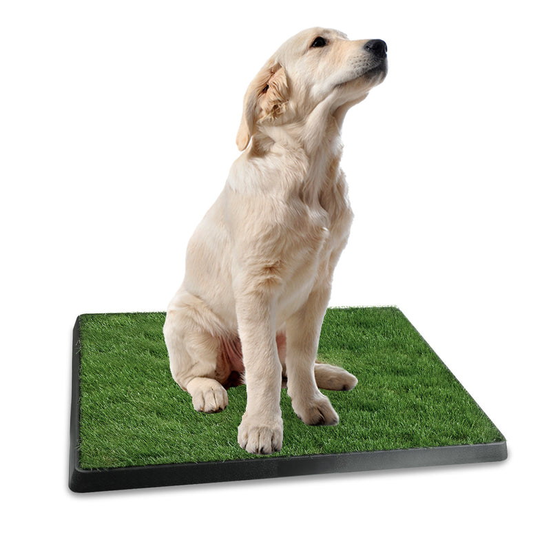 Dog Training Mat - Artificial Grass with Indoor/Outdoor Potty Tray