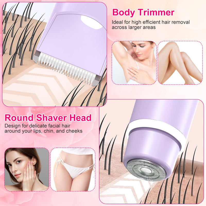 Women's Body Shaver – Cordless Dual-Head Trimmer for Bikini and Underarms