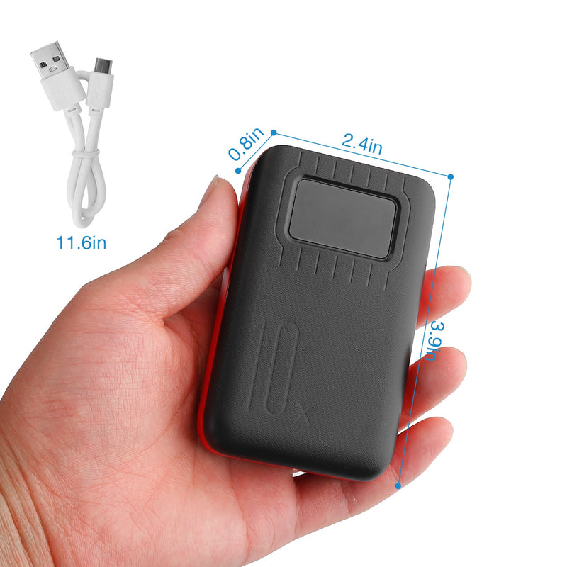Universal Portable Charger – Power Bank with LCD Display and LED Flashlight