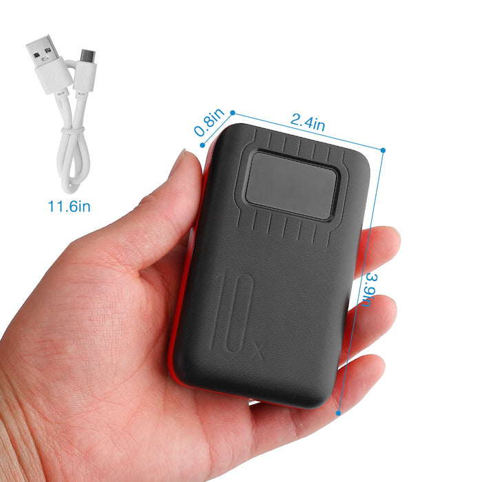 Universal Portable Charger – Power Bank with LCD Display and LED Flashlight