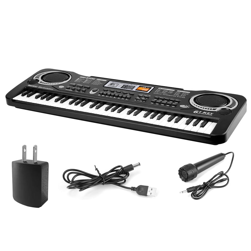 Digital Music Keyboard – 61 Keys for Children's Learning and Beginner Adults