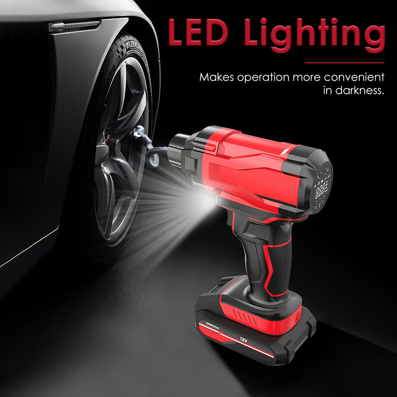 Portable Air Compressor – 150 PSI Cordless Tire Inflator for Car, Motorcycle, and Bicycle