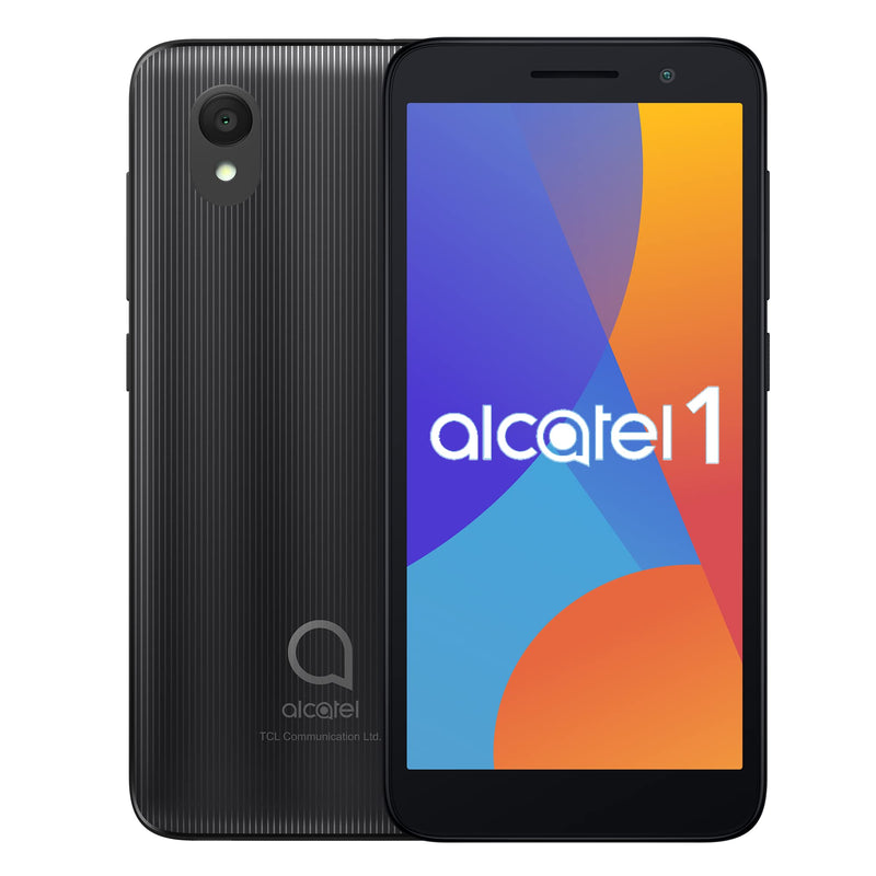 Teléfono móvil Alcatel 1 2021 LTE con pantalla de 5 pulgadas, doble SIM, 16GB de almacenamiento y 1GB de RAM.