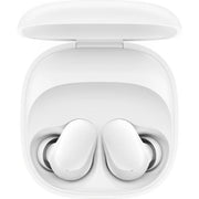 Audífonos Xiaomi Redmi Buds 6 Play negros con diseño compacto y auriculares inalámbricos en la imagen.