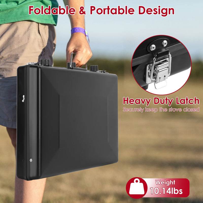 Portable Camping Stove 3 Burners – 20500 BTU Foldable