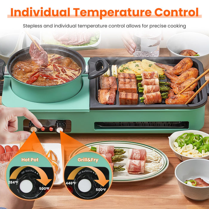 3-in-1 Multifunctional Electric Pot – Grill, Frying Pan, and Hot Pot 1600W