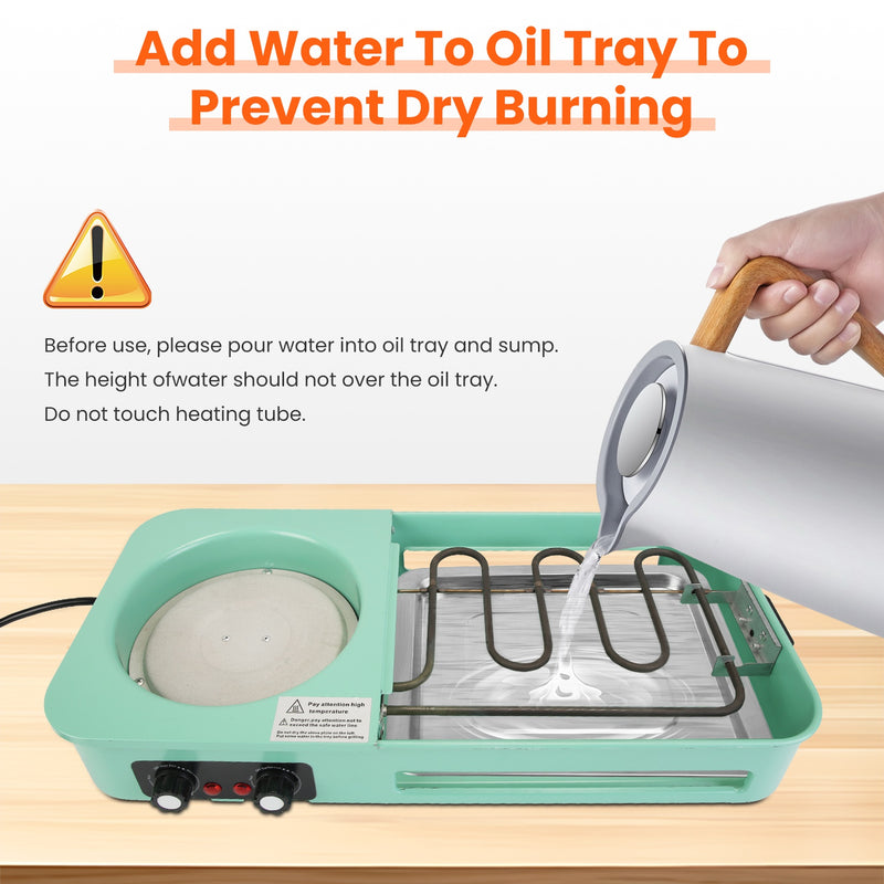 3-in-1 Multifunctional Electric Pot – Grill, Frying Pan, and Hot Pot 1600W