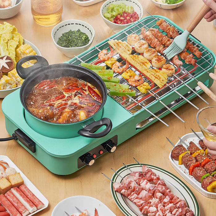 3-in-1 Multifunctional Electric Pot – Grill, Frying Pan, and Hot Pot 1600W