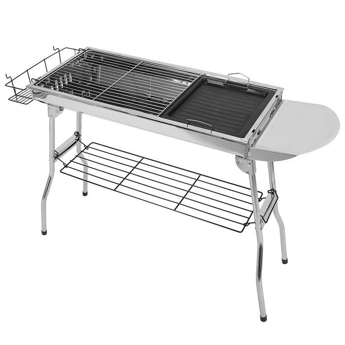 Compact Camping Grill – Foldable BBQ Grill for Picnics and Outdoor Cooking