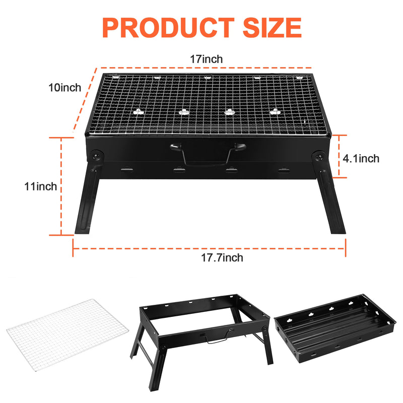 Portable Travel Barbecue - Folding Grill for Picnics and Camping