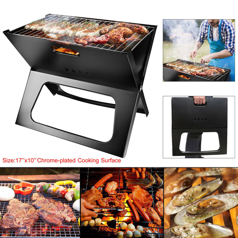 Travel Grill - Foldable Charcoal BBQ for Garden and Camping