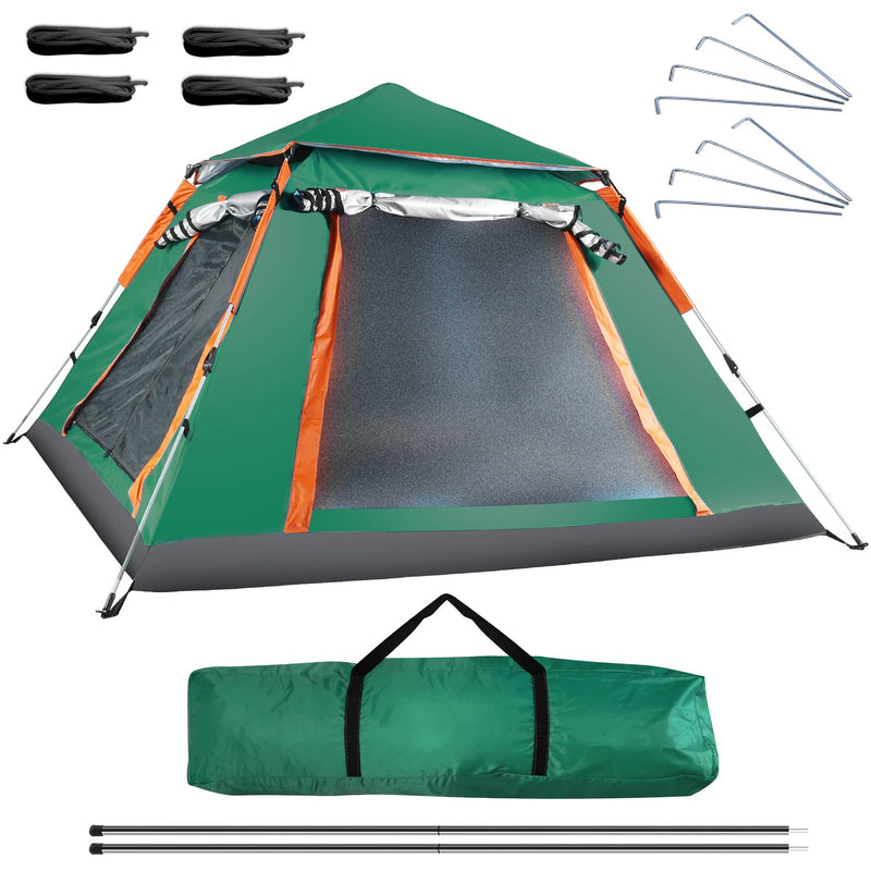 Waterproof Camping Tent - Spacious Tent with Carry Bag and Secure Ventilation