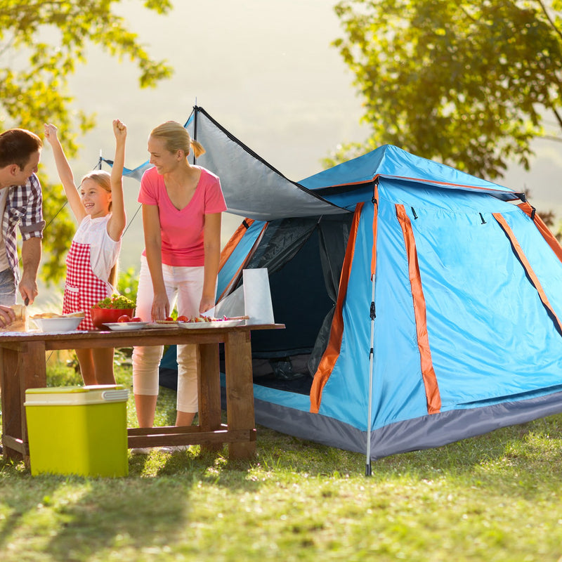 Waterproof Camping Tent - Spacious Tent with Carry Bag and Secure Ventilation