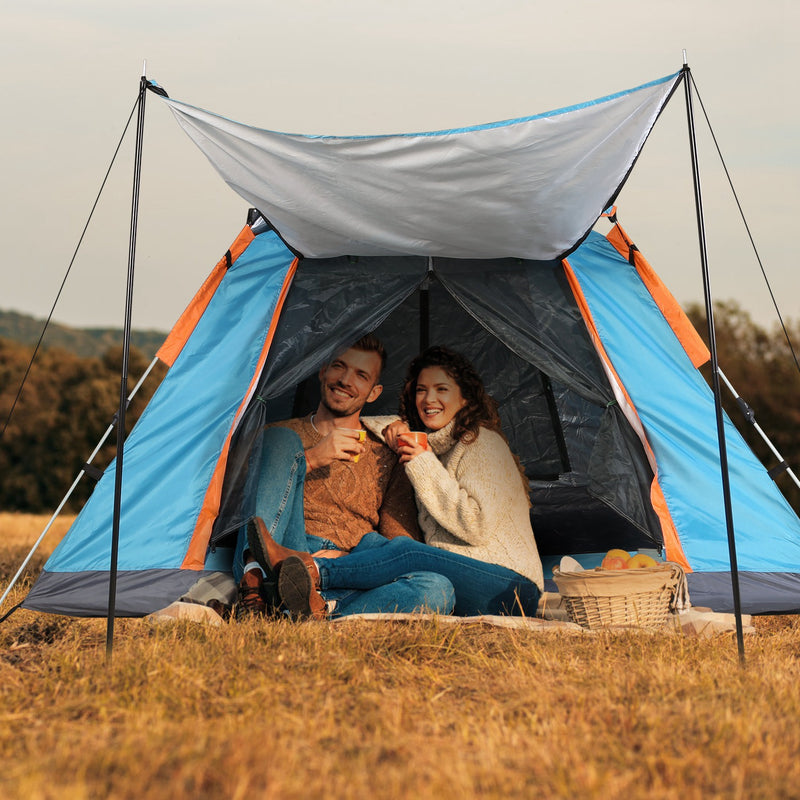 Waterproof Camping Tent - Spacious Tent with Carry Bag and Secure Ventilation