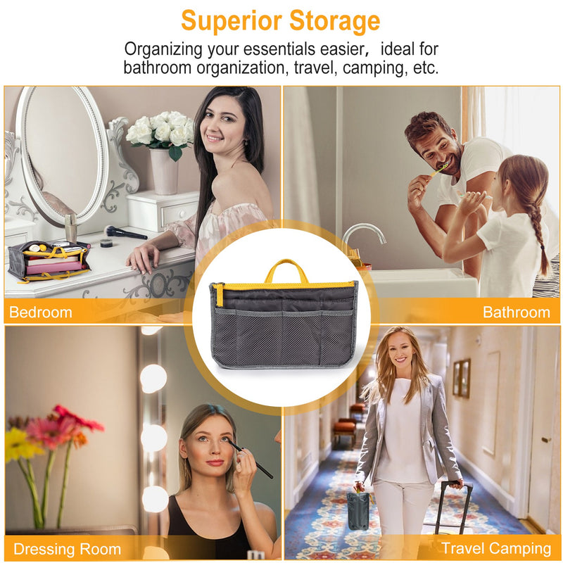 Handbag Liner - Makeup and Travel Accessories Organizer