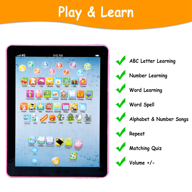 Interactive ABC and Numbers Tablet for Kids