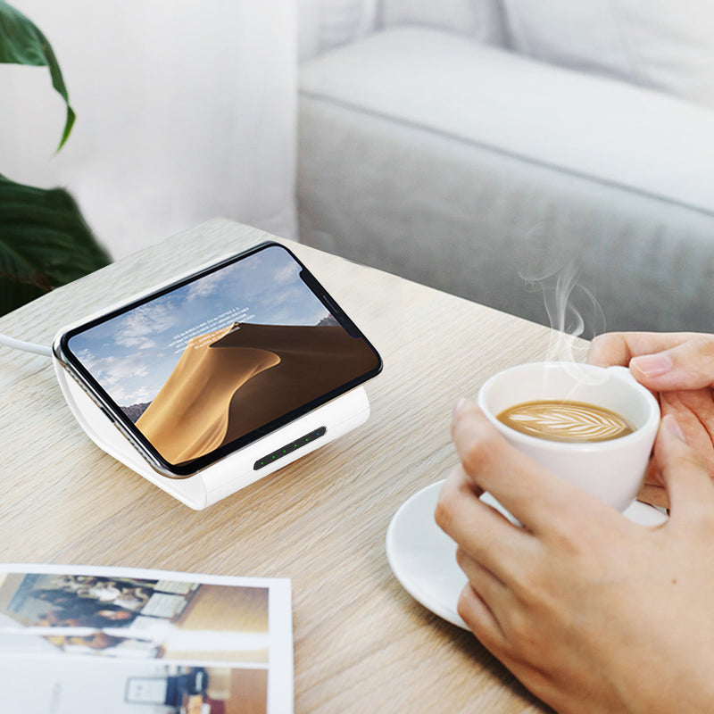 Portable Wireless Charger – 10400 mAh Power Bank for Phones and Tablets
