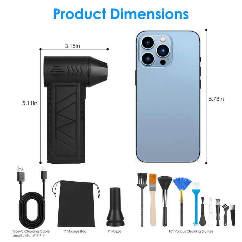 Portable Air Compressor – High-Speed 150000RPM Duster for Electronics