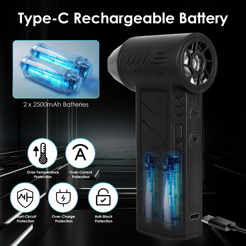 Portable Air Compressor – High-Speed 150000RPM Duster for Electronics