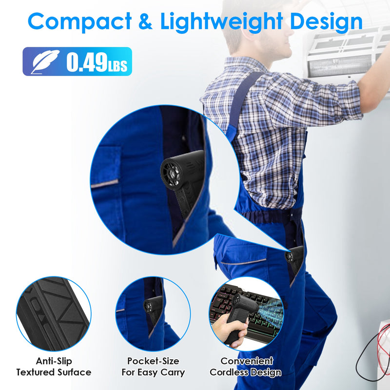 Portable Air Compressor – High-Speed 150000RPM Duster for Electronics