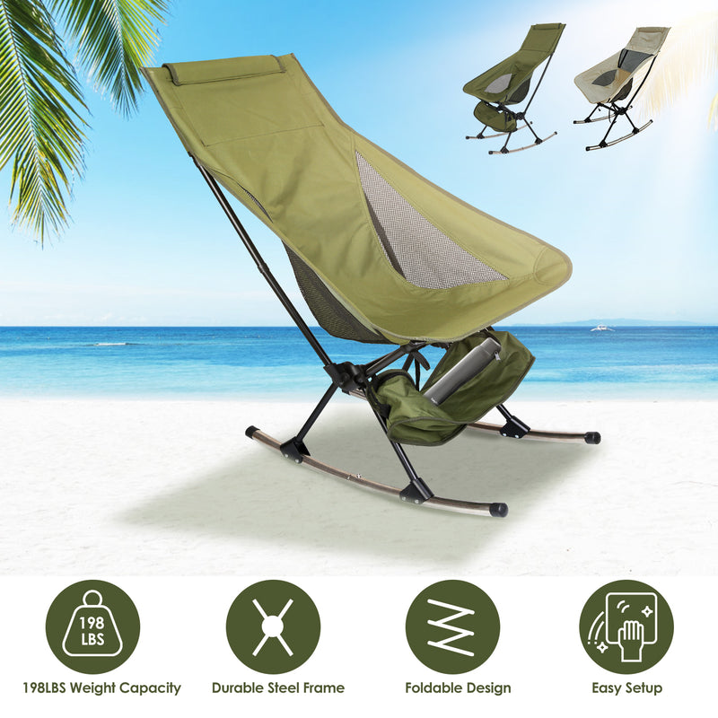 Portable Camping Rocker – Oxford Fabric and 2-in-1 Bag