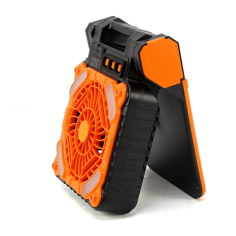 3-in-1 Solar Camping Fan – With LED Lantern and Rechargeable Power Bank