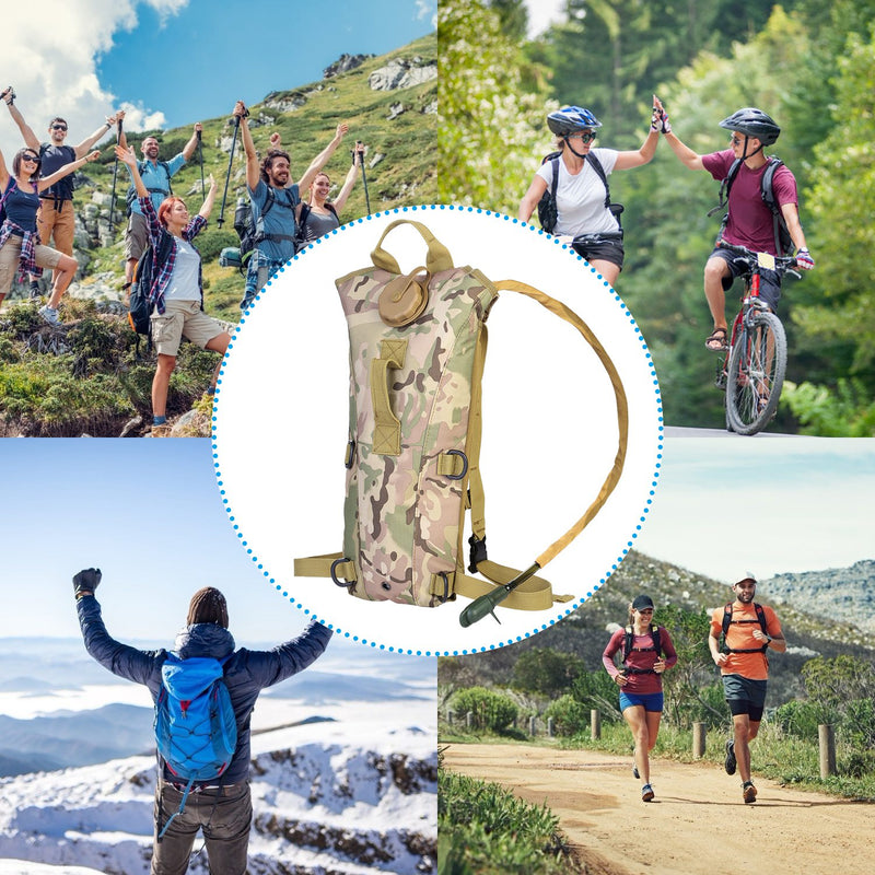 Portable Hydration Backpack – 3L with Water Bladder for Climbing and Cycling