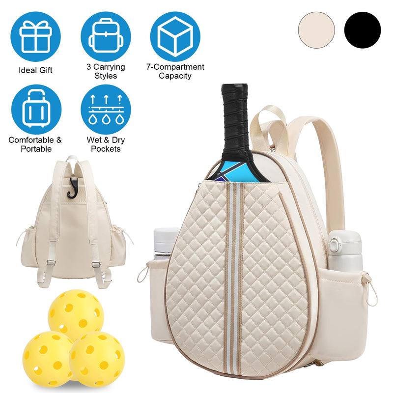 Pickleball Sling Bag – Waterproof, Multipurpose, and Large Capacity