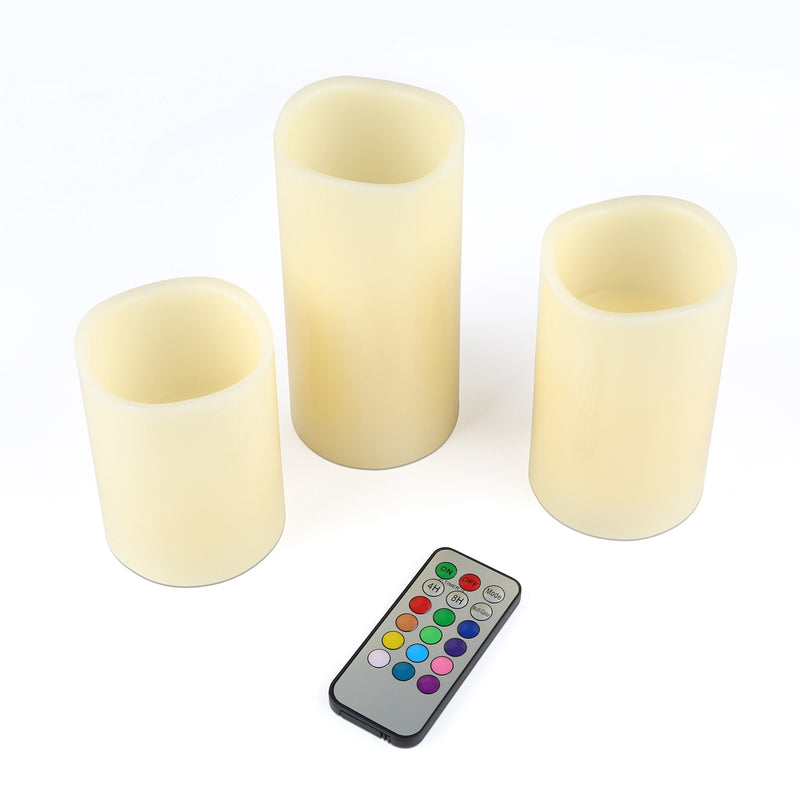 6-Piece Flameless Votive Candles, Wireless Battery-Operated LED Flickering Candles with Remote Control Timer