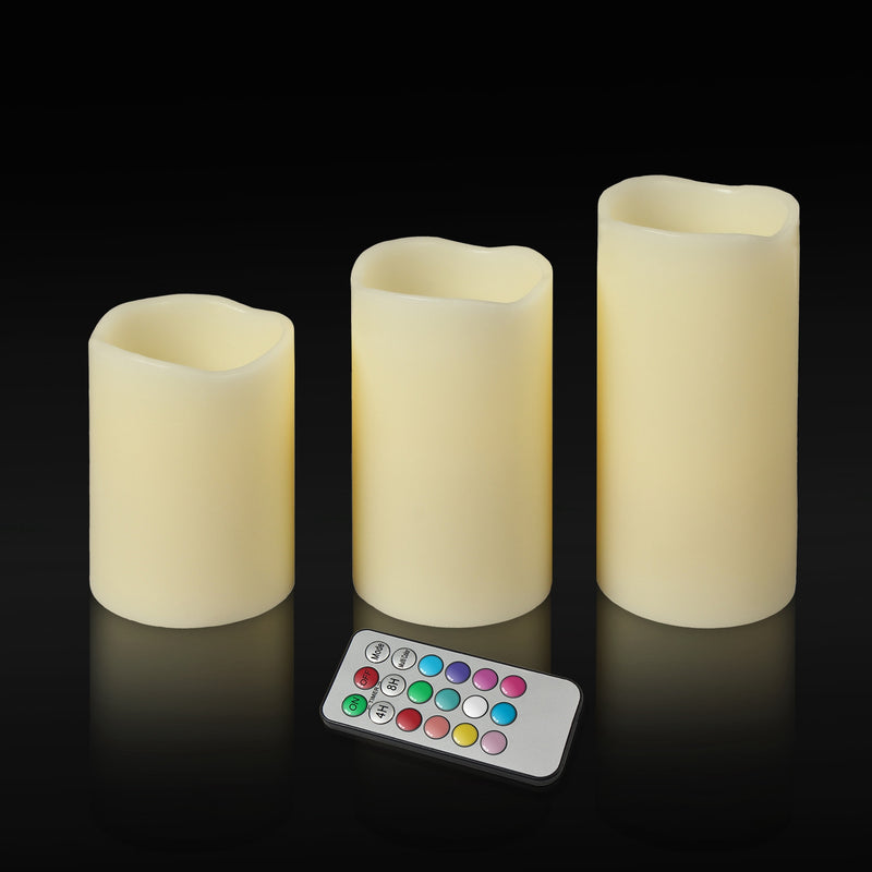 6-Piece Flameless Votive Candles, Wireless Battery-Operated LED Flickering Candles with Remote Control Timer