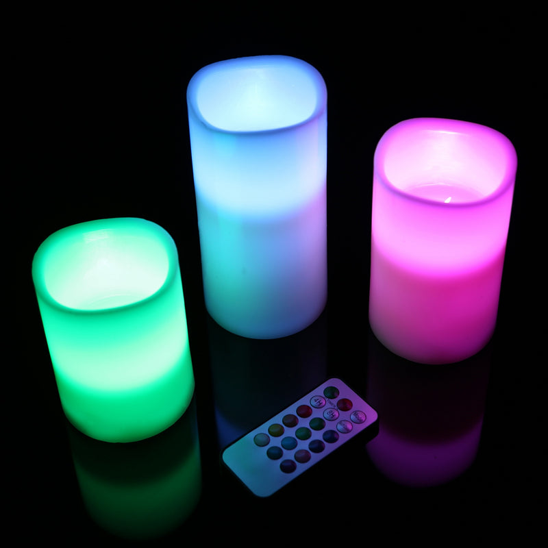 6-Piece Flameless Votive Candles, Wireless Battery-Operated LED Flickering Candles with Remote Control Timer