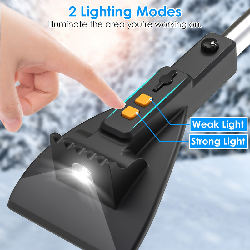 3-in-1 Telescopic Shovel with Brush and Ice Scraper