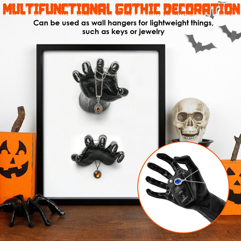 Halloween Decoration - 3 Spooky Hands with LED Candles
