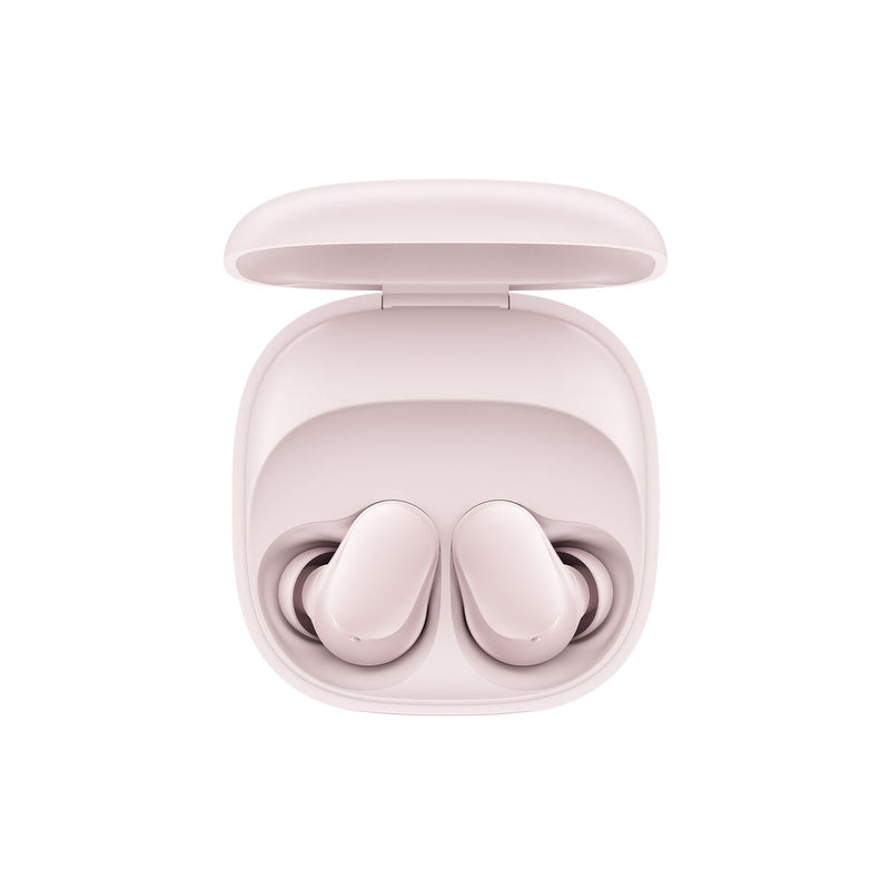 Audífonos Xiaomi Redmi Buds 6 Play en color blanco, con diseño inalámbrico y auriculares con estuche de carga.