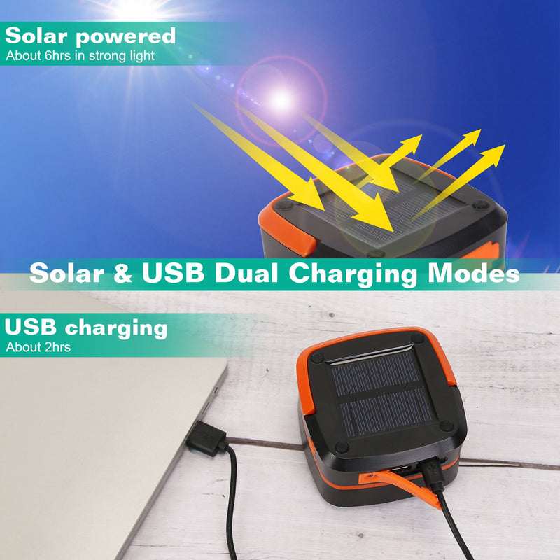 Solar Camping Lantern – Portable Folding with Rechargeable LED Light