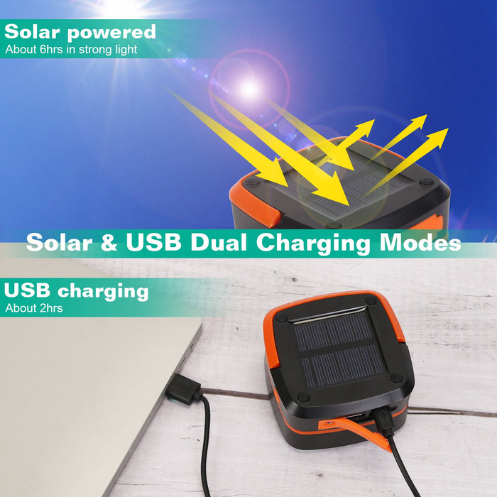 Solar Camping Lantern – Portable Folding with Rechargeable LED Light
