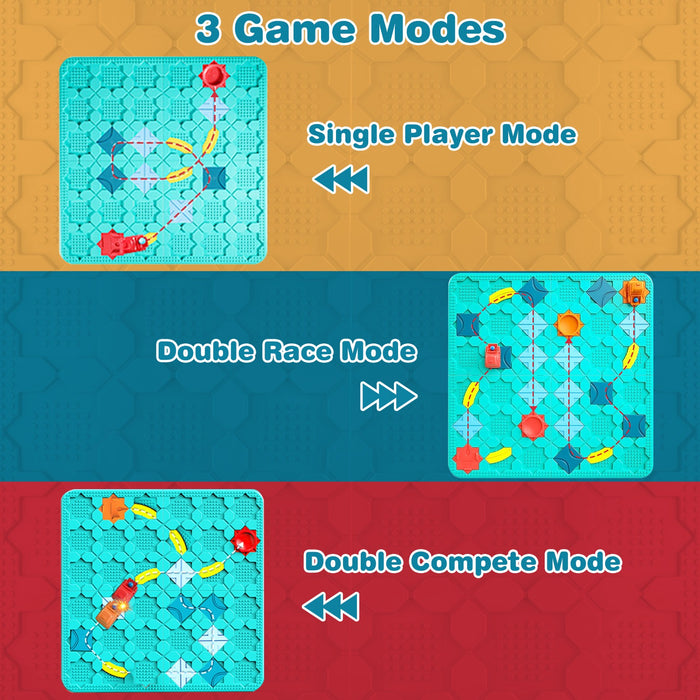 Children's Educational Game – Montessori Path Builder Logic Puzzle STEM
