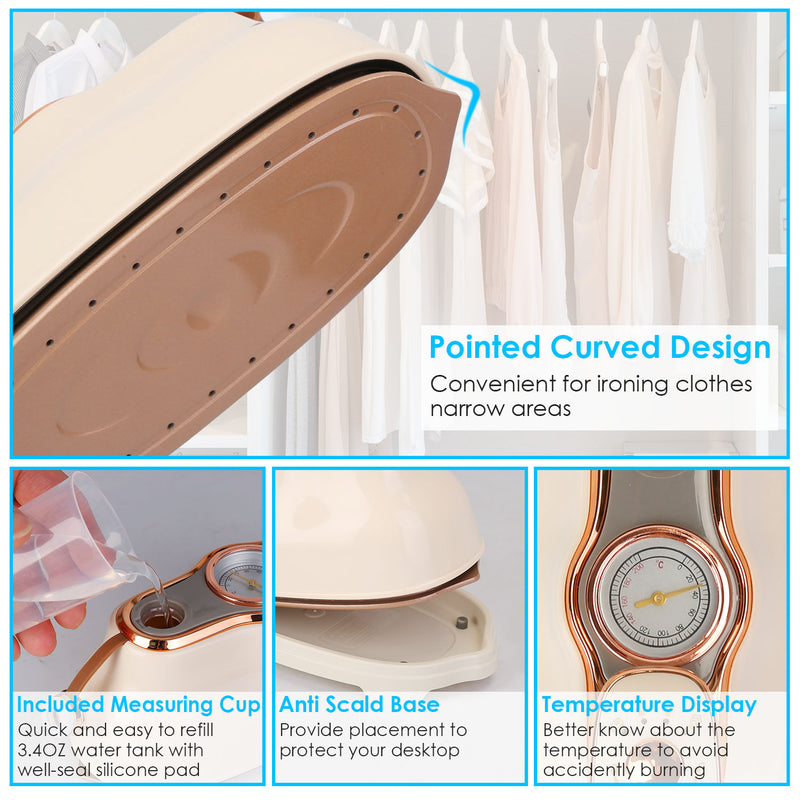 Portable Garment Steamer – 1200W with Dry and Wet Mode
